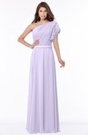 ColsBM Alexia Light Purple Modest A-line Zip up Chiffon Floor Length Ruching Bridesmaid Dresses