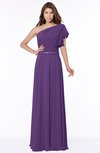 ColsBM Alexia Pansy Modest A-line Zip up Chiffon Floor Length Ruching Bridesmaid Dresses
