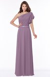 ColsBM Alexia Valerian Modest A-line Zip up Chiffon Floor Length Ruching Bridesmaid Dresses