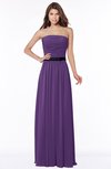 ColsBM Jaliyah Dark Purple Mature A-line Strapless Zip up Chiffon Bridesmaid Dresses