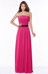 ColsBM Jaliyah Fuschia Mature A-line Strapless Zip up Chiffon Bridesmaid Dresses