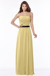 ColsBM Jaliyah Gold Mature A-line Strapless Zip up Chiffon Bridesmaid Dresses