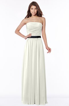 ColsBM Jaliyah Ivory Mature A-line Strapless Zip up Chiffon Bridesmaid Dresses