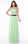 ColsBM Jaliyah Light Green Mature A-line Strapless Zip up Chiffon Bridesmaid Dresses