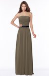 ColsBM Jaliyah Otter Mature A-line Strapless Zip up Chiffon Bridesmaid Dresses