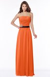 ColsBM Jaliyah Tangerine Mature A-line Strapless Zip up Chiffon Bridesmaid Dresses