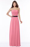 ColsBM Jaliyah Watermelon Mature A-line Strapless Zip up Chiffon Bridesmaid Dresses