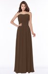 ColsBM Danna Chocolate Brown Modern A-line Strapless Sleeveless Floor Length Bridesmaid Dresses