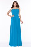 ColsBM Danna Cornflower Blue Modern A-line Strapless Sleeveless Floor Length Bridesmaid Dresses
