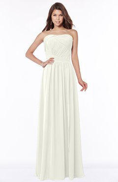 ColsBM Danna Cream Modern A-line Strapless Sleeveless Floor Length Bridesmaid Dresses