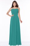 ColsBM Danna Emerald Green Modern A-line Strapless Sleeveless Floor Length Bridesmaid Dresses