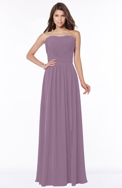ColsBM Danna Mauve Modern A-line Strapless Sleeveless Floor Length Bridesmaid Dresses