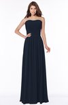 ColsBM Danna Navy Blue Modern A-line Strapless Sleeveless Floor Length Bridesmaid Dresses
