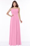 ColsBM Danna Pink Modern A-line Strapless Sleeveless Floor Length Bridesmaid Dresses
