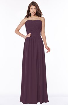 ColsBM Danna Plum Modern A-line Strapless Sleeveless Floor Length Bridesmaid Dresses