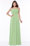 ColsBM Danna Sage Green Modern A-line Strapless Sleeveless Floor Length Bridesmaid Dresses