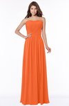 ColsBM Danna Tangerine Modern A-line Strapless Sleeveless Floor Length Bridesmaid Dresses