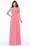 ColsBM Danna Watermelon Modern A-line Strapless Sleeveless Floor Length Bridesmaid Dresses