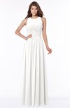 ColsBM Ayla Cloud White Elegant Zip up Chiffon Floor Length Pick up Bridesmaid Dresses