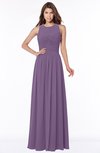 ColsBM Ayla Eggplant Elegant Zip up Chiffon Floor Length Pick up Bridesmaid Dresses