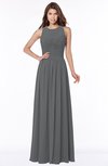 ColsBM Ayla Grey Elegant Zip up Chiffon Floor Length Pick up Bridesmaid Dresses