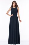 ColsBM Ayla Navy Blue Elegant Zip up Chiffon Floor Length Pick up Bridesmaid Dresses