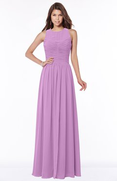 ColsBM Ayla Orchid Elegant Zip up Chiffon Floor Length Pick up Bridesmaid Dresses