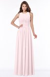 ColsBM Ayla Petal Pink Elegant Zip up Chiffon Floor Length Pick up Bridesmaid Dresses