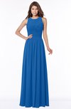 ColsBM Ayla Royal Blue Elegant Zip up Chiffon Floor Length Pick up Bridesmaid Dresses