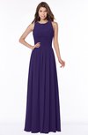 ColsBM Ayla Royal Purple Elegant Zip up Chiffon Floor Length Pick up Bridesmaid Dresses