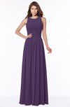 ColsBM Ayla Violet Elegant Zip up Chiffon Floor Length Pick up Bridesmaid Dresses