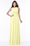 ColsBM Ayla Wax Yellow Elegant Zip up Chiffon Floor Length Pick up Bridesmaid Dresses