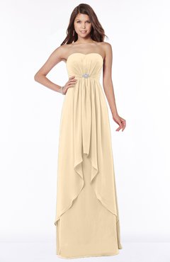ColsBM Frida Apricot Gelato Mature A-line Bateau Sleeveless Appliques Bridesmaid Dresses