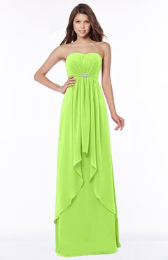 ColsBM Frida Bright Green Mature A-line Bateau Sleeveless Appliques Bridesmaid Dresses