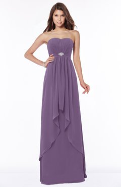 ColsBM Frida Eggplant Mature A-line Bateau Sleeveless Appliques Bridesmaid Dresses