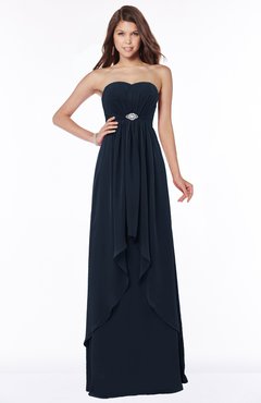 ColsBM Frida Navy Blue Mature A-line Bateau Sleeveless Appliques Bridesmaid Dresses