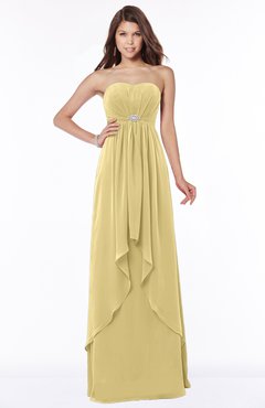 ColsBM Frida New Wheat Mature A-line Bateau Sleeveless Appliques Bridesmaid Dresses