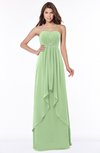 ColsBM Frida Sage Green Mature A-line Bateau Sleeveless Appliques Bridesmaid Dresses