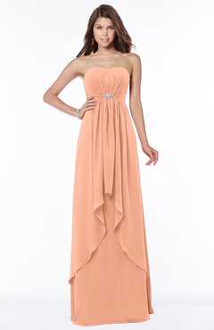 ColsBM Frida Salmon Mature A-line Bateau Sleeveless Appliques Bridesmaid Dresses