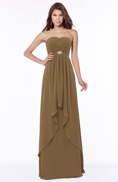 ColsBM Frida Truffle Mature A-line Bateau Sleeveless Appliques Bridesmaid Dresses