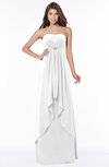 ColsBM Frida White Mature A-line Bateau Sleeveless Appliques Bridesmaid Dresses