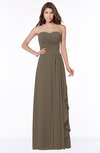 ColsBM Lana Carafe Brown Gorgeous Sleeveless Chiffon Floor Length Ruching Bridesmaid Dresses