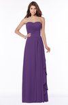 ColsBM Lana Dark Purple Gorgeous Sleeveless Chiffon Floor Length Ruching Bridesmaid Dresses