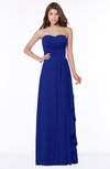 ColsBM Lana Nautical Blue Gorgeous Sleeveless Chiffon Floor Length Ruching Bridesmaid Dresses