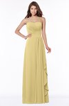 ColsBM Lana New Wheat Gorgeous Sleeveless Chiffon Floor Length Ruching Bridesmaid Dresses