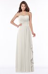 ColsBM Lana Off White Gorgeous Sleeveless Chiffon Floor Length Ruching Bridesmaid Dresses