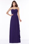 ColsBM Lana Royal Purple Gorgeous Sleeveless Chiffon Floor Length Ruching Bridesmaid Dresses