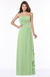 ColsBM Lana Sage Green Gorgeous Sleeveless Chiffon Floor Length Ruching Bridesmaid Dresses