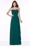 ColsBM Lana Shaded Spruce Gorgeous Sleeveless Chiffon Floor Length Ruching Bridesmaid Dresses