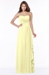 ColsBM Lana Wax Yellow Gorgeous Sleeveless Chiffon Floor Length Ruching Bridesmaid Dresses